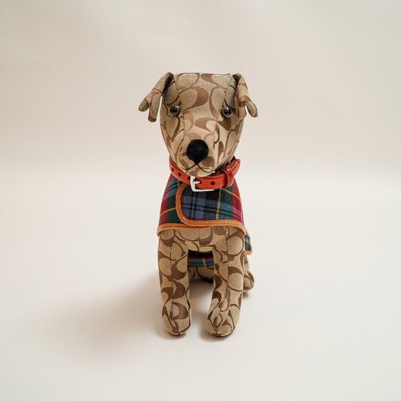 Coach Other - Rare 90's Coach Stuffed Monogram Dog